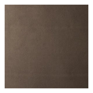 Sample - Schumacher Vegan Suede Fabric in Cocoa For Sale