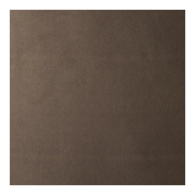 Sample - Schumacher Vegan Suede Fabric in Cocoa For Sale