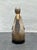 Vintage Wooden Hand Carved Folk Art Swan With Jeweled Inlay For Sale - Image 4 of 8