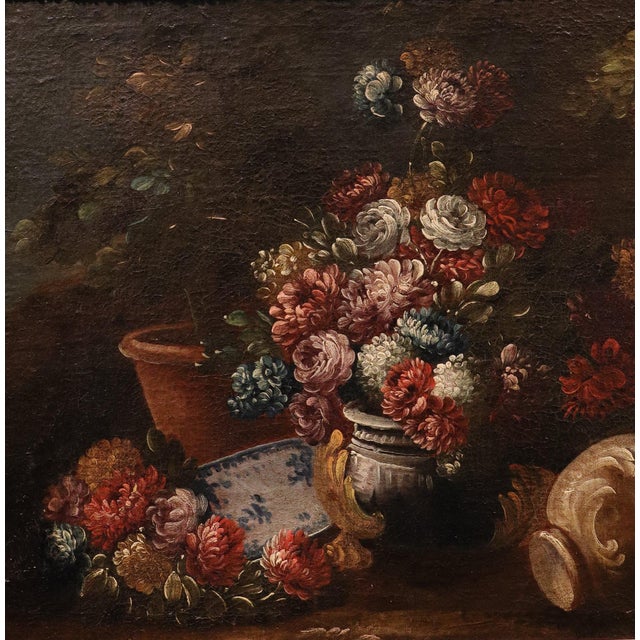 Early 18th Century Francesco Lavagna, Still Life, 1720, Oil on Canvas, Framed For Sale - Image 5 of 13