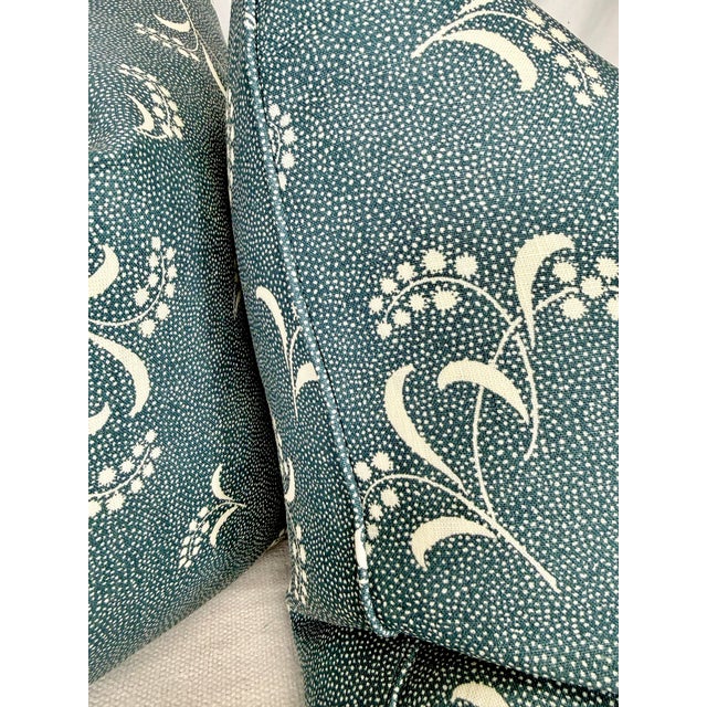 Transitional Carolina Irving "Mimosa" in Delft 22" Pillows-a Pair For Sale - Image 3 of 4