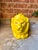 Mid-Century Modern Vintage MCM 1960s Yellow Porcelain Lion Planter For Sale - Image 3 of 9