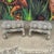 Pair of Oriental Fully Upholstered Beachley Furniture Peacock Ottomans For Sale - Image 4 of 12