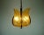 Gold Mid-Century Brass Amber Glass Pendant Lamp by Carl Fagerlund, 1960s For Sale - Image 8 of 11