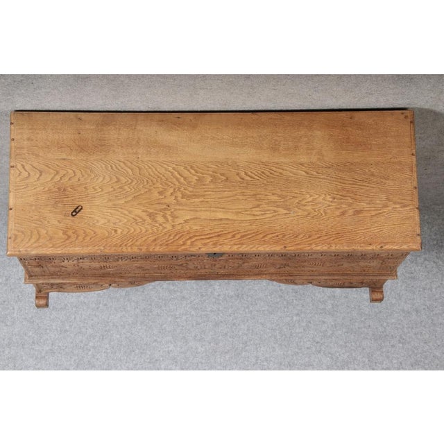 Antique Baroque Chest in Oak, 1784 For Sale - Image 16 of 18