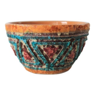 Vintage Italian Pottery Bowl For Sale