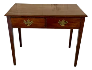 Antique George III Figured Mahogany Side Table, 1800