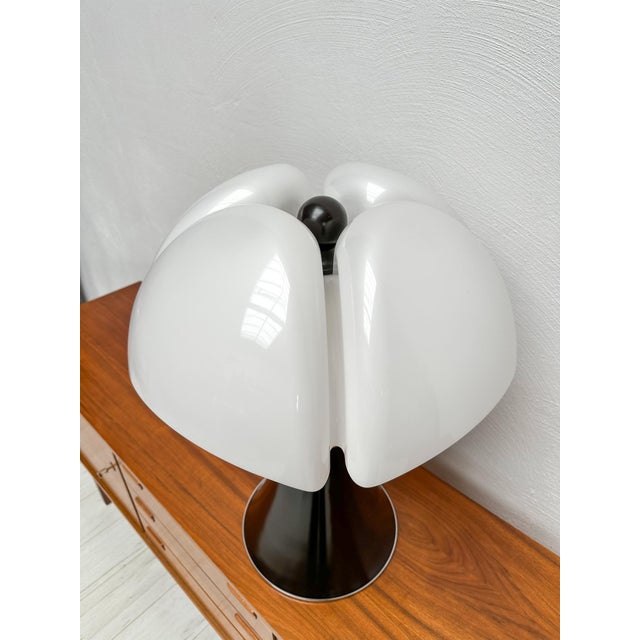 1970s Large Vintage Brown Pipistrello Lamp by Gae Aulenti for Martinelli Luce, 1970s For Sale - Image 5 of 8