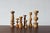 Scandinavian Wooden Candleholders, Set of 7 For Sale - Image 3 of 3