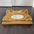 English Vintage Oval Beveled Mirror in Beautiful Bold Ornate Gilt Frame 17.5"x16"x3" For Sale - Image 3 of 14