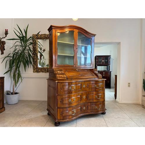Brown Antique Display Cabinet in Walnut, 1780s For Sale - Image 8 of 18