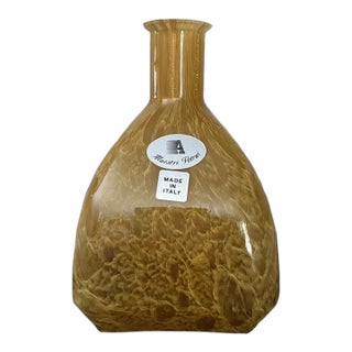 Vintage MCM Maestri Vetrai Art Glass Italy Vase For Sale