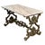 Mid 19th Century French Solid Cast Iron French Scrolling "Butterfly" Coffee Table with Marble Top For Sale - Image 15 of 18