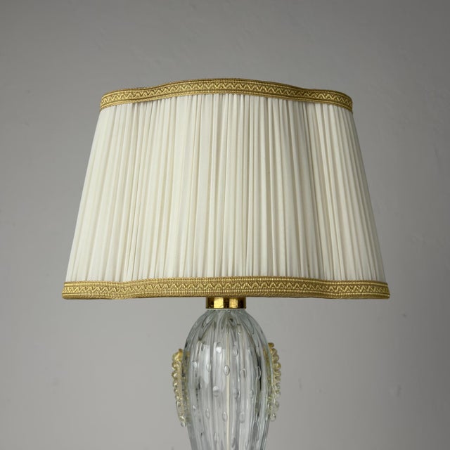 Murano Glass Table Lamp from Barovier and Toso, Italy, 1980s For Sale - Image 4 of 18