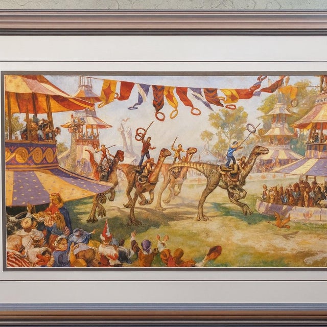 This striking fine art print titled Ring Riders is by renowned artist James Gurney, best known for his imaginative worlds...