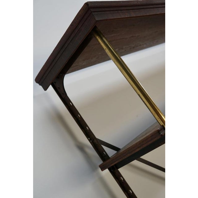 Brown Large Oak and Iron Shelving Unit / Store Display by Theodore Scherf, France 1890s For Sale - Image 8 of 18
