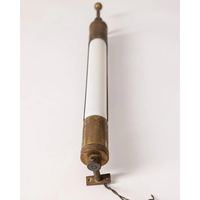 Metal Vintage Italian Wall Lamp in Adjustable Brass, 1940s For Sale - Image 7 of 7