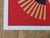 Shepard Fairey (Obey) Dove Geometric Red Screenprint on cream Speckletone paper. Signed by Shepard Fairey, in pencil...