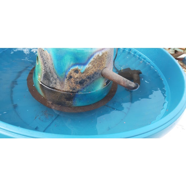 Earthenware Fountain Dolphin from Vallauris, 1950 For Sale - Image 4 of 14