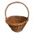 French Wicker Harvest Basket For Sale