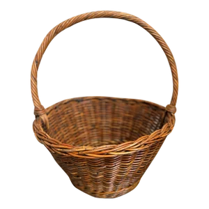 French Wicker Harvest Basket