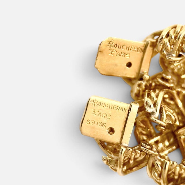 2020s Boucheron Two-Piece Necklace and Bangle Set in 18 Karat Yellow Gold 165 Grams For Sale - Image 5 of 8