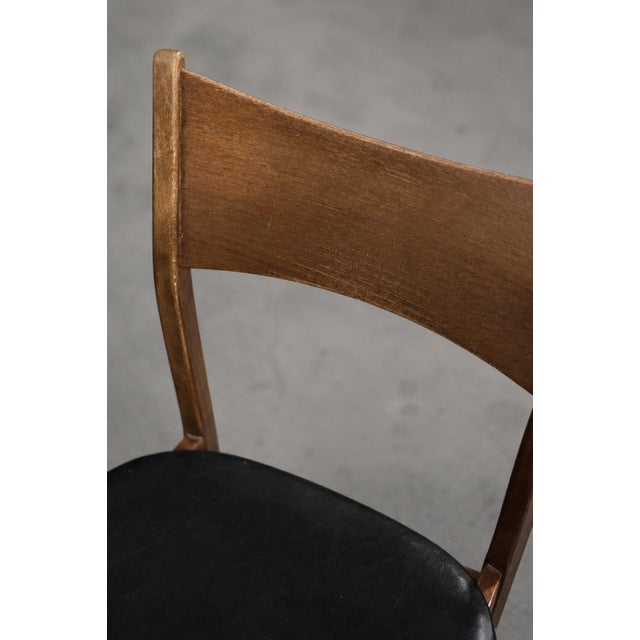 1960s Mid-Century Scandinavian Modern Dining Chairs in Beech and Teak, 1960s, Set of 4 For Sale - Image 5 of 18