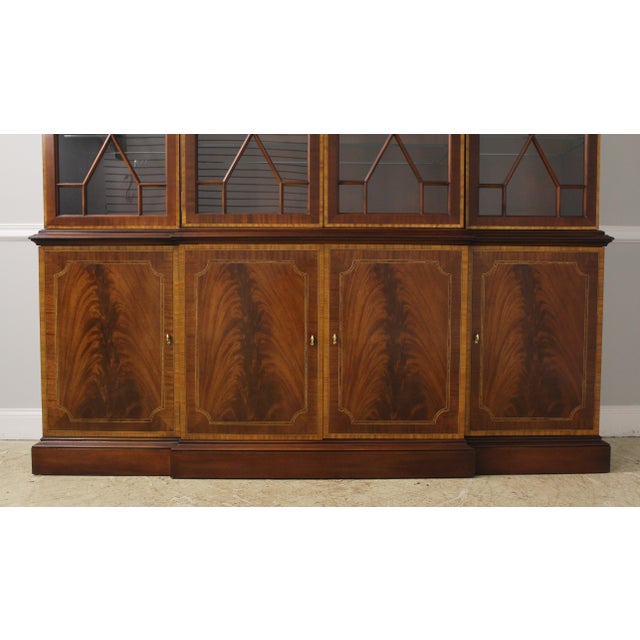 Councill Craftsmen 4 Door Inlaid Mahogany Breakfront Chairish