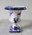 Mid 20th Century Vintage Portuguese Blue and White Ceramic Urn-Shaped Vase For Sale - Image 5 of 9