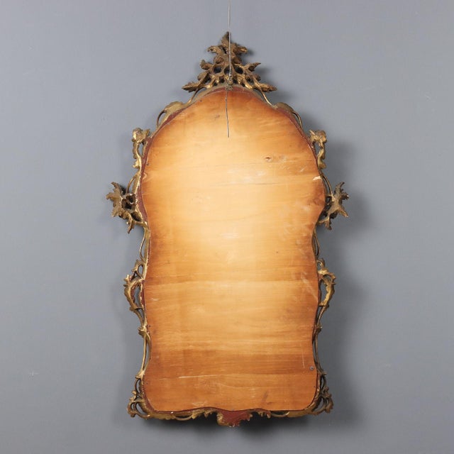 Baroque Style Mirror in Gilded Wood For Sale - Image 11 of 12