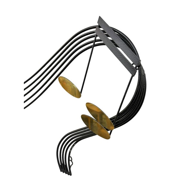 Vintage Curtis Jere 41” Rhapsody Musical Wall Sculpture Signed 1991 For Sale In Philadelphia - Image 6 of 8