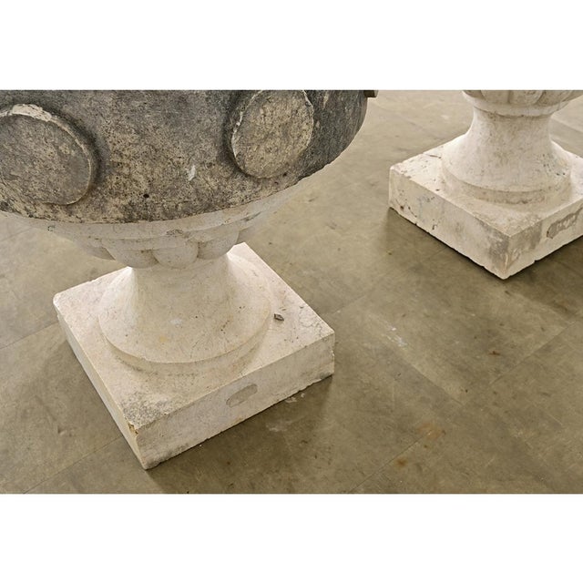Portuguese Pair of 19th Century Carved Stone Pinnacles For Sale - Image 4 of 14