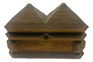 Antique Tramp Art Box