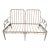 1970s Brown Jordan Calcutta Faux Bamboo Chinoiserie Chippendale Outdoor Settee Loveseat For Sale