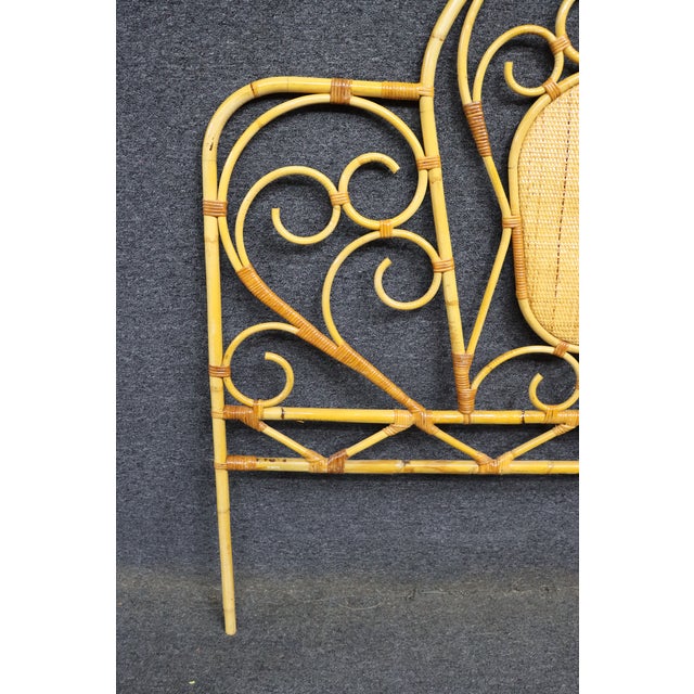 Mid 20th Century Mid Century Style Bamboo Double Headboard For Sale - Image 5 of 8