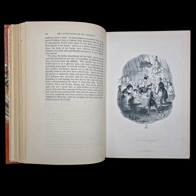 Antique Book, Adventures of Mr Ledbury, Albert Smith, Novel, Literature, c.1886 For Sale - Image 9 of 12