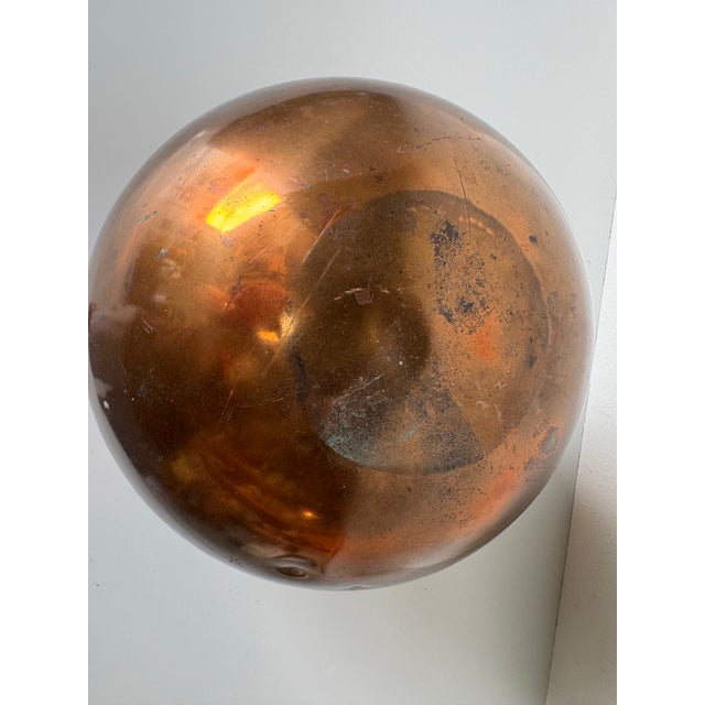 Vintage Globe Copper Planter or Vase For Sale - Image 9 of 10