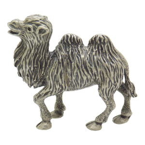 Vintage Italian Handmade Genuine Silver Camel Detailed Figurine Miniature Sculpture