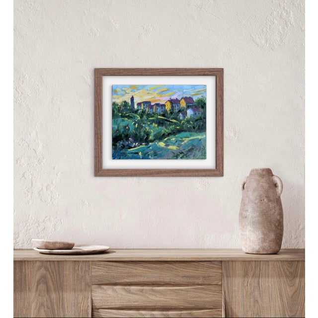 Contemporary Sunset Landscape (Original Oil on Canvas) For Sale - Image 4 of 9