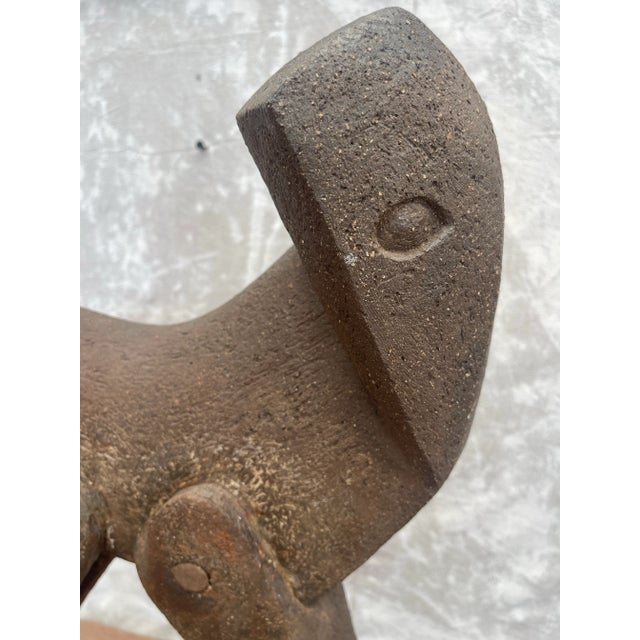 Abstract Pottery Horse Sculpture by Margot Kempe 1960 For Sale - Image 11 of 11