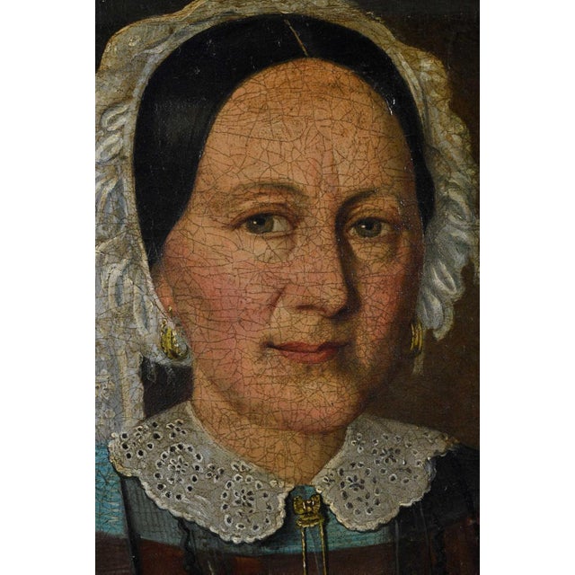 Folk Art Portrait For Sale - Image 4 of 5