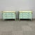 Louis XVI Hollywood Regency Jansen Style Mint Green Commodes / Nightstands Pair of Maison Jansen style Hollywood Regency...