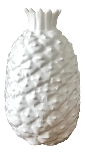 Vintage White Ceramic Pineapple Vase Goebel West Germany