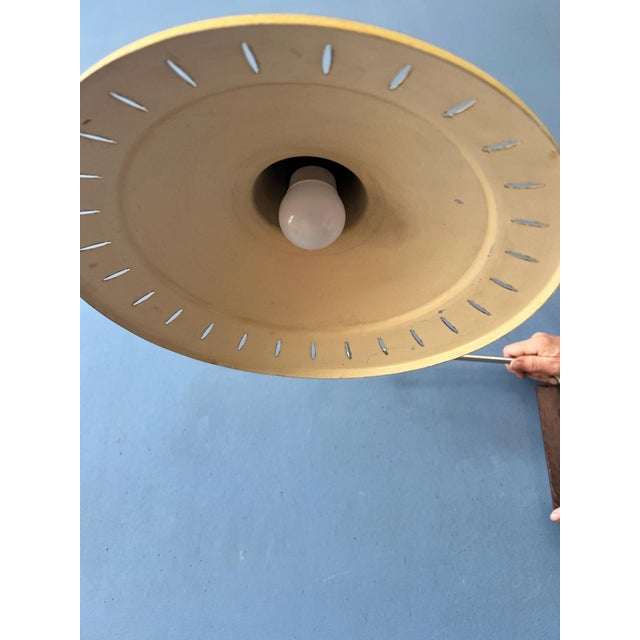 Yellow Vintage Swing Arm Van Doorn Wall Lamp in style of Rietvelds Panama For Sale - Image 8 of 11