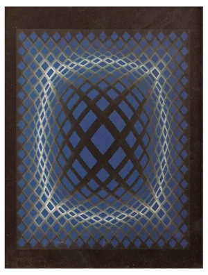 Victor Vasarely, Lattice, Screen Print, 1980s