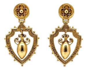 1900-1909 Pair of 14k Edwardian Period Earrings