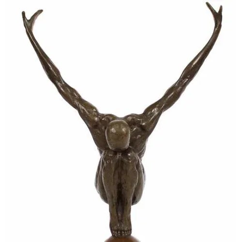 Vintage Dancer Sculpture For Sale - Image 3 of 6