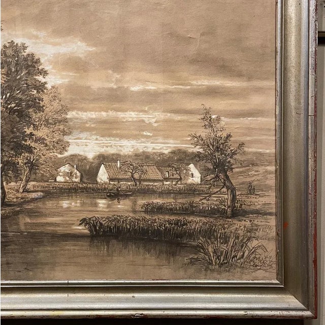 Late 19th Century 19th Century Framed Pastel by Francois Stroobant (1819-1916) For Sale - Image 5 of 13
