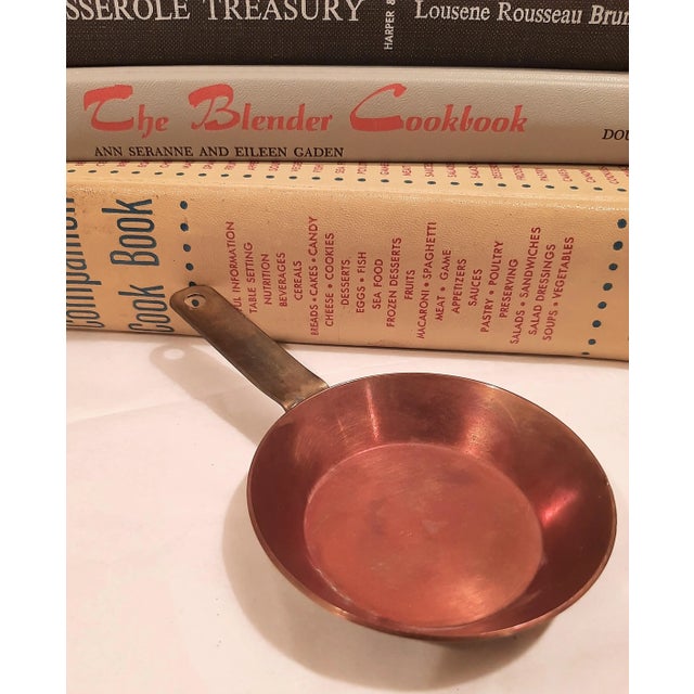 Mid 20th Century Vintage Norwegian Copper Skillet Sauce Pan Mini For Sale - Image 5 of 8