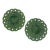 Late 19th Century Danish Pair of Green Majolica Cabinet Plates For Sale